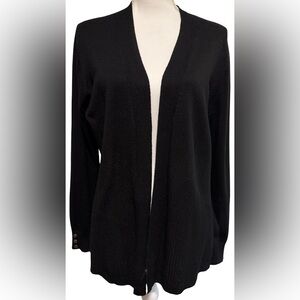 Classic Black Women's Sweater Cadigan M